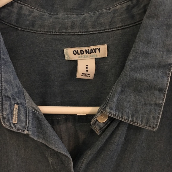 Denim shirtdress with tie from Old Navy. - Picture 2 of 2